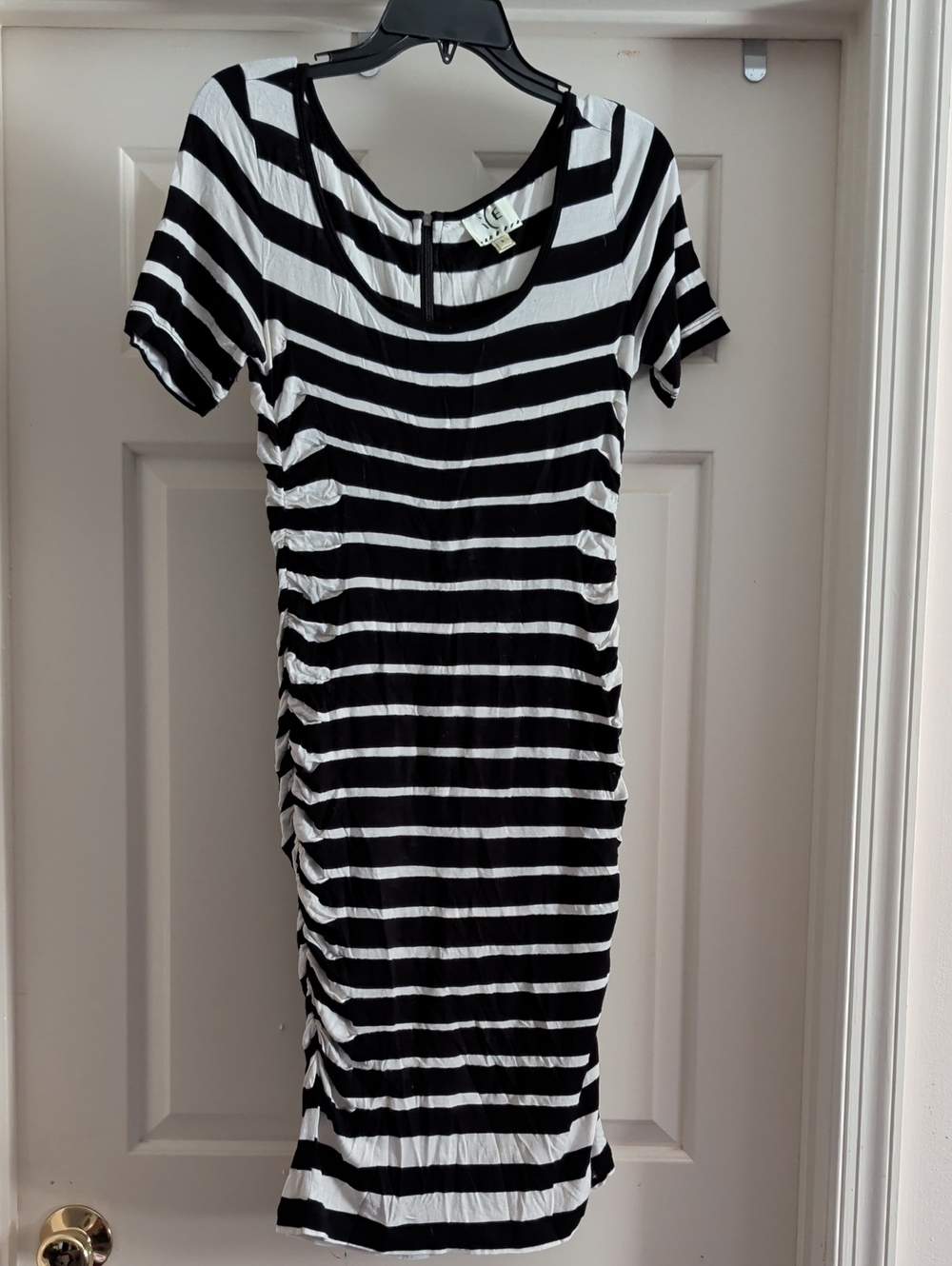 Anthropologie Zebra Backed Bodycon Dress